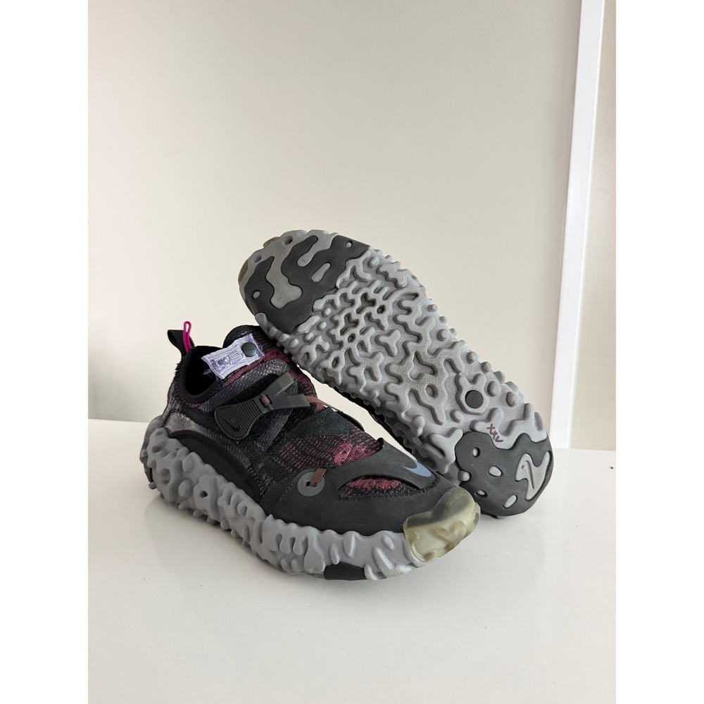 Nike ISPA Overreact Flyknit Mens 10.5 Black Shadowberry CD9664-002 Sneakers